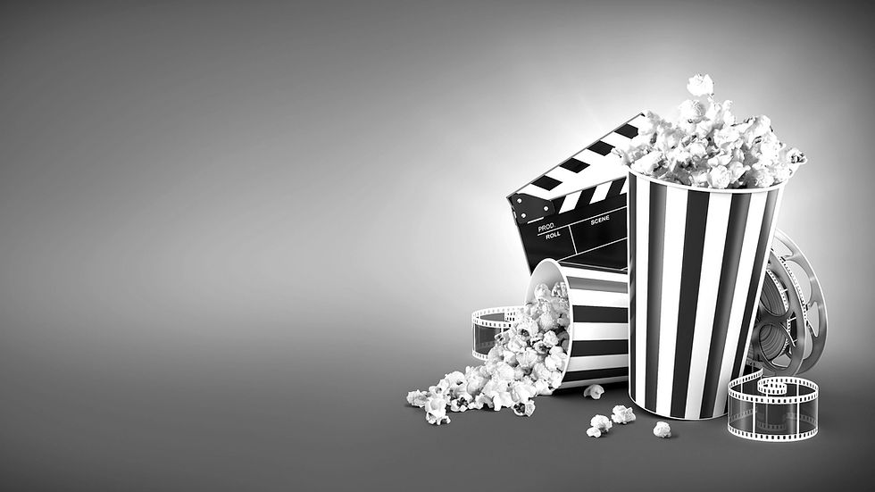 Popcorn and Clapperboard