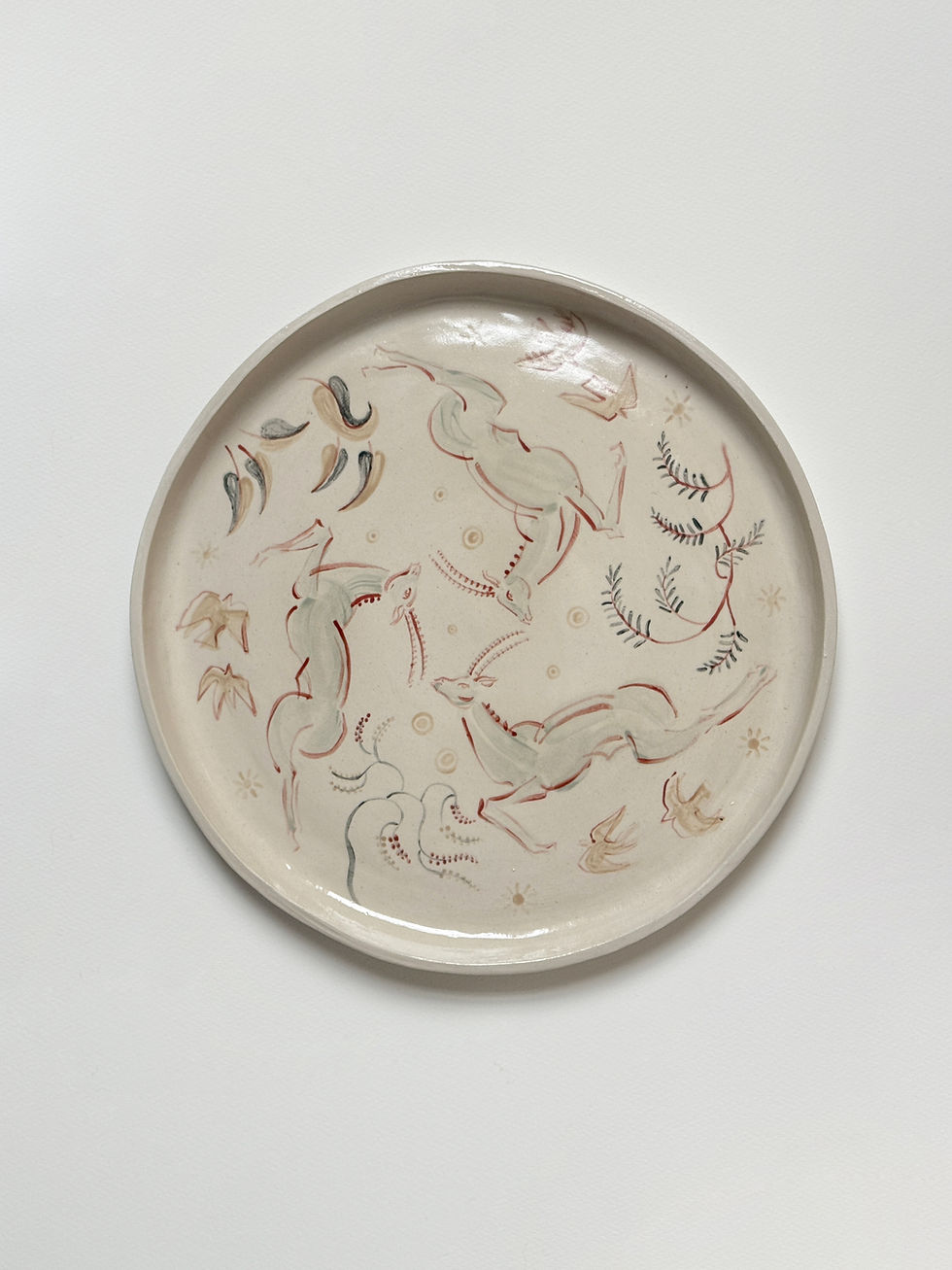 Thumbnail: LARGE PLATE WITH GAZELLES