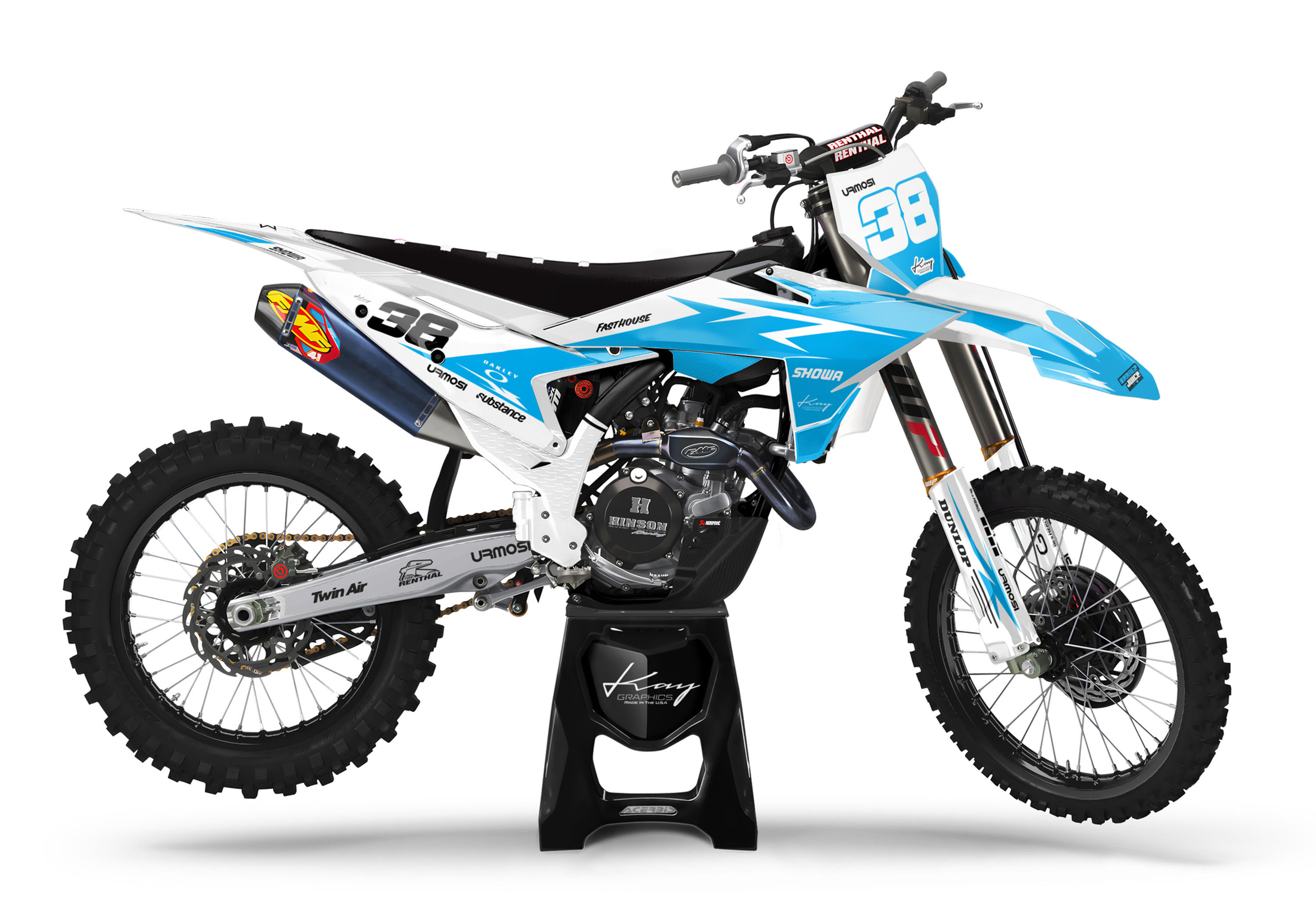 KTM Motocross Graphics Kit Dirt Bike KTM SX SX-F XC XC-F EXC - Opra Blue