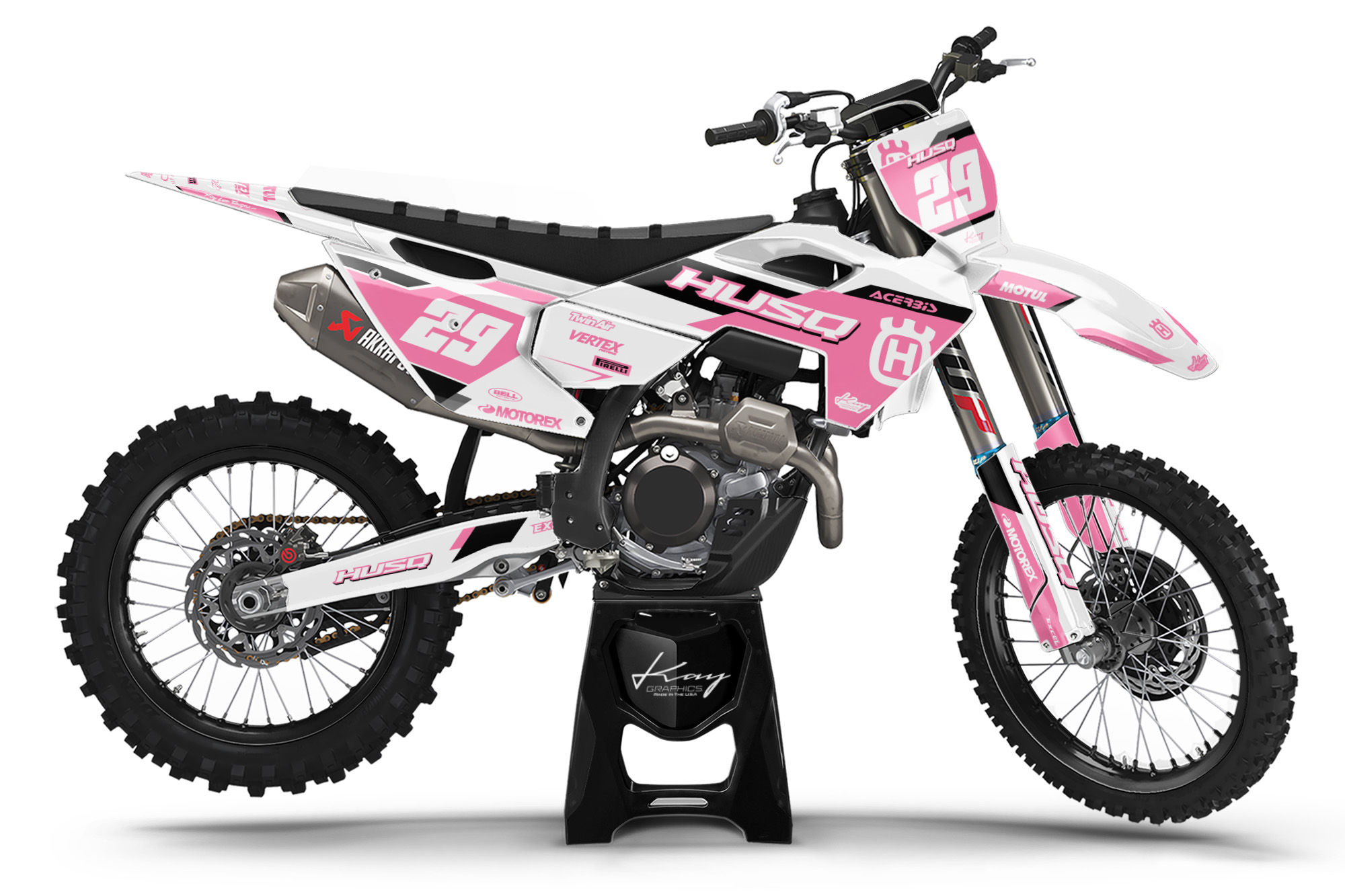 Husqvarna Motocross Graphics Kit Dirt Bike Husqvarna FC TC FE TE - Cyuro Pink