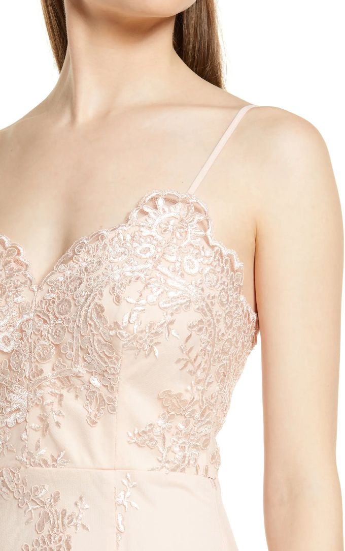 Thumbnail: Came to Dance Embroidered Sleeveless Gown