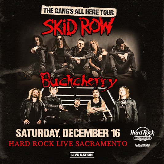 New Concert Announced: December 16 - Wheatland, CA (Hard Rock Live Sacramento)