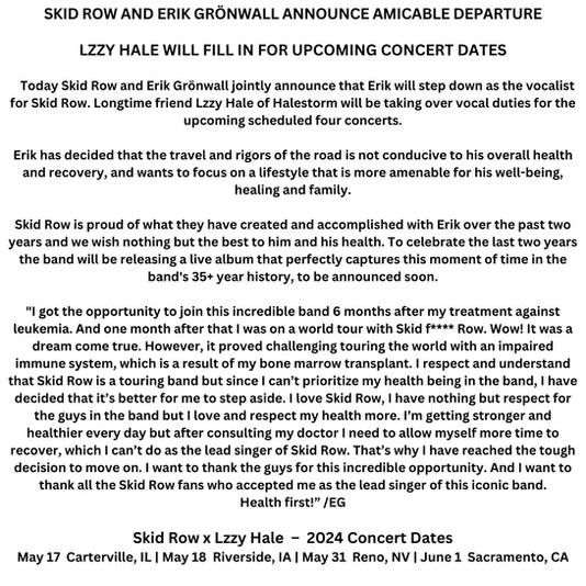 To the Skid Row Faithful…