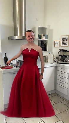 TikTok trend: Red Dress filter