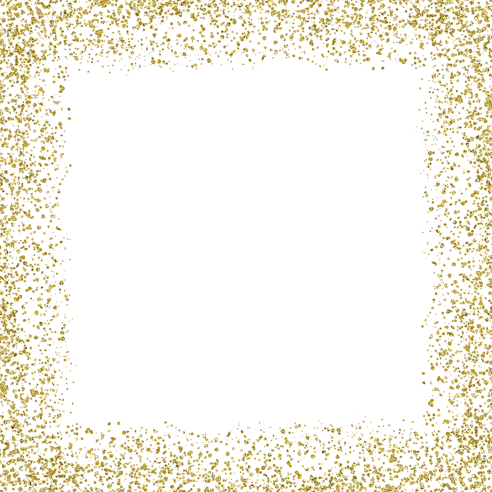 [CITYPNG.COM]Gold Glitter Square Frame HD PNG - 3600x3600.png