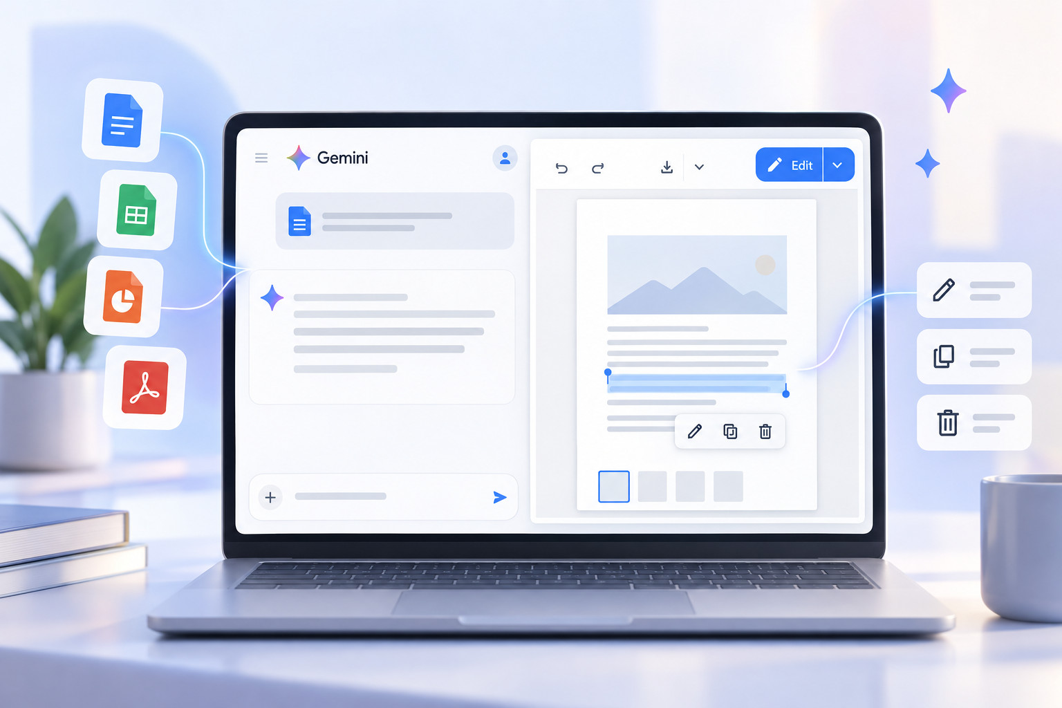 Google Adds In-Chat File Editing to Gemini, With Web and Mobile Limits