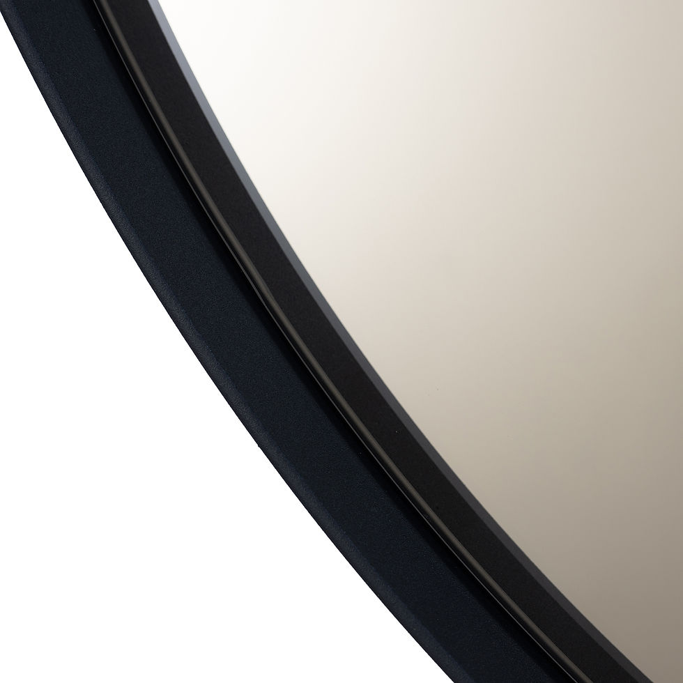 Thumbnail: DONNA 5 Ø 90 x 5 Spiegel Bronze - Zwart / Bronsglas