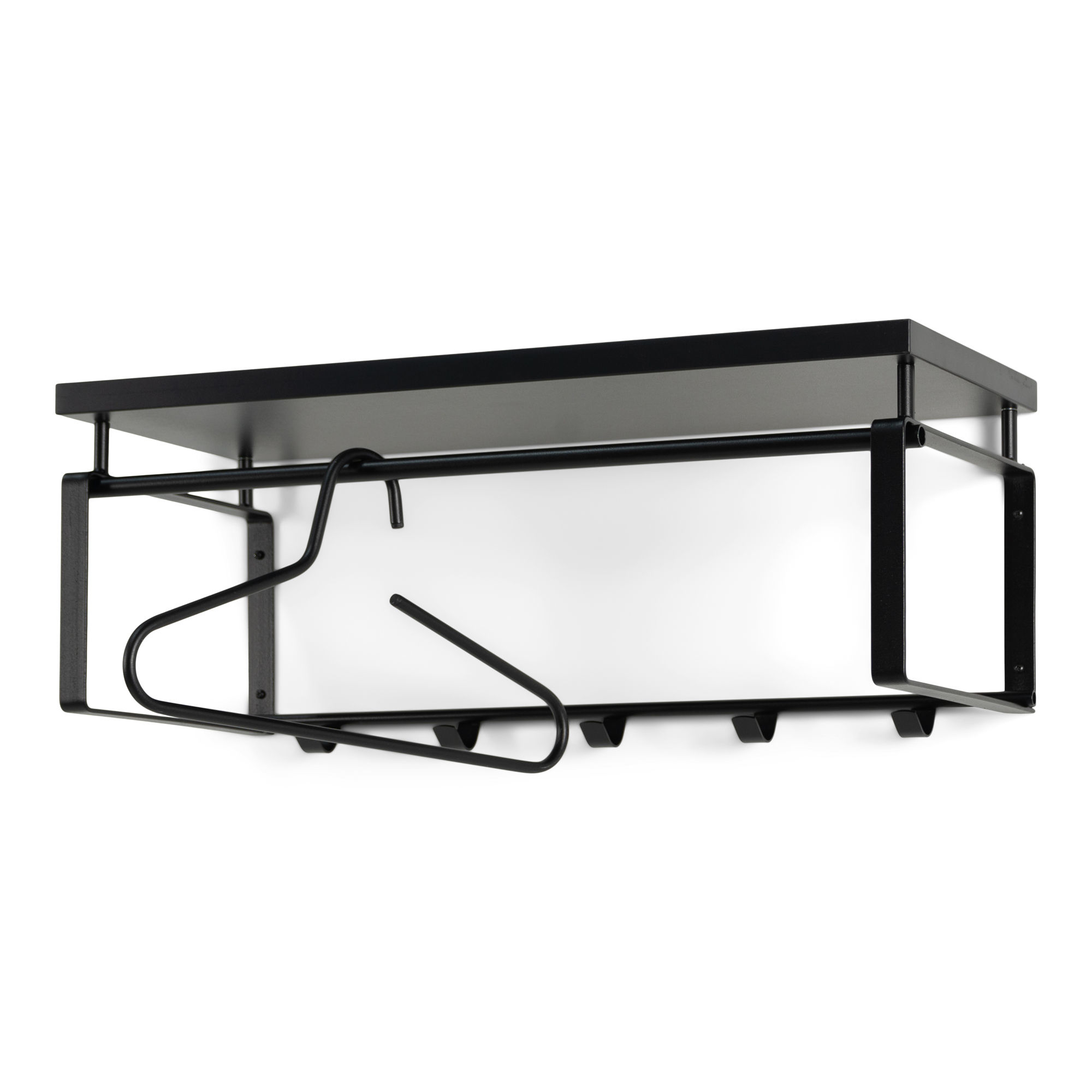 REX 3 Wandkapstok - Zwart