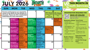 🦖🔍 Get ready to dig up a good time at VPL this summer! 🔍🦖