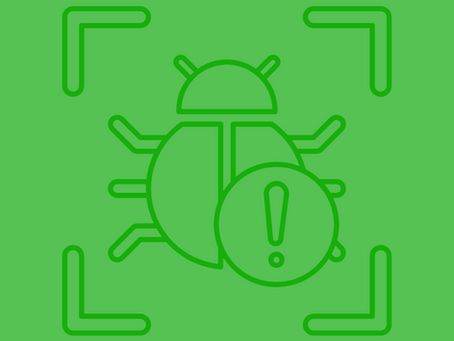 Picture of a bug (cybersecurity virus) in a target