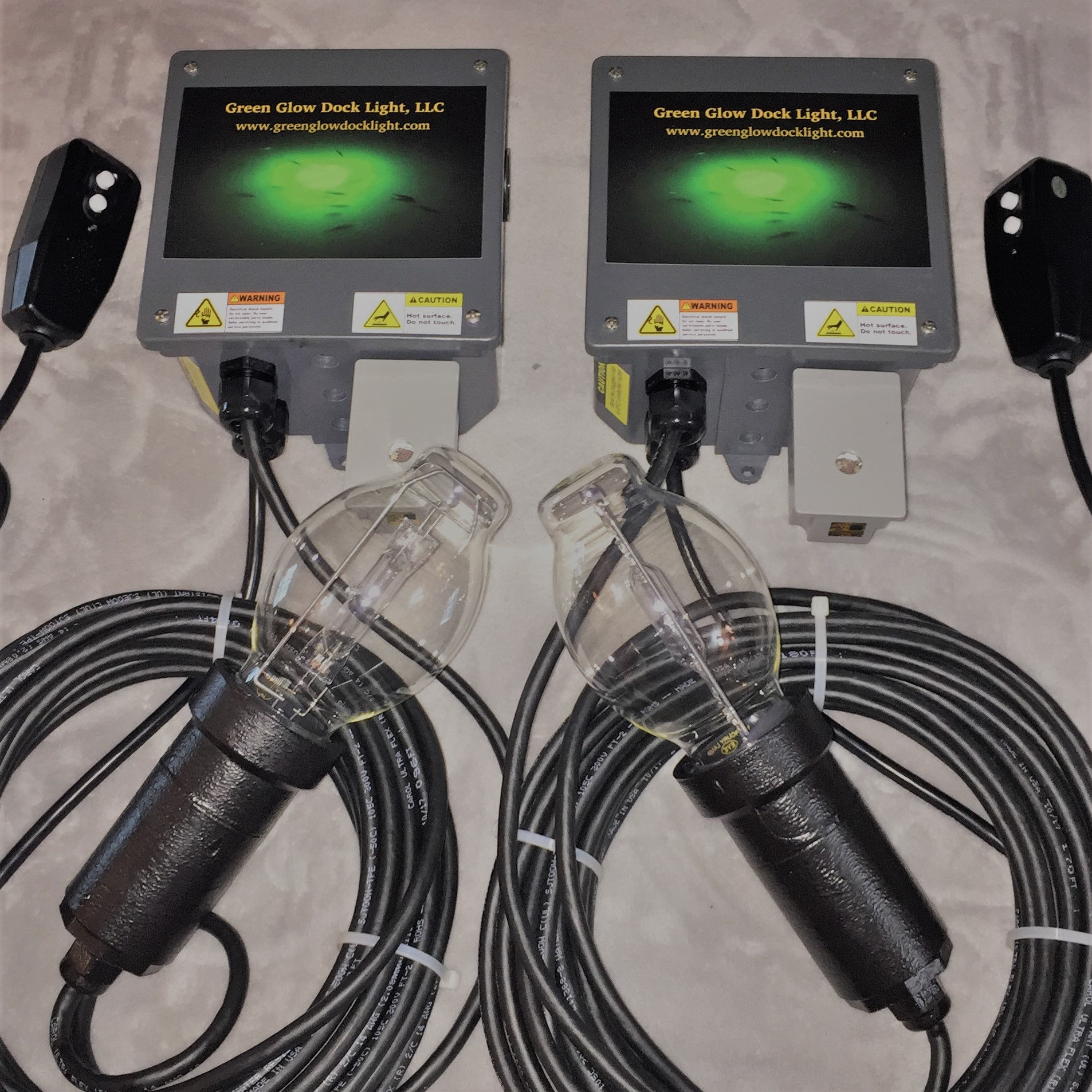 Two Brilliant Green 14,000 Lumen Kits w/50' Cords