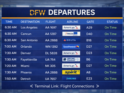 DFW Departures: Complete Airport Departure Guide
