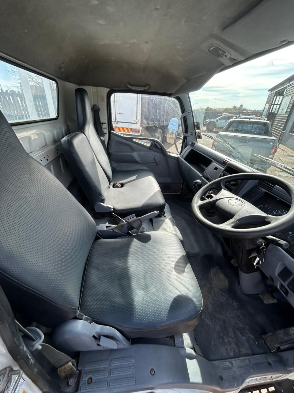Cab interior of a used truck