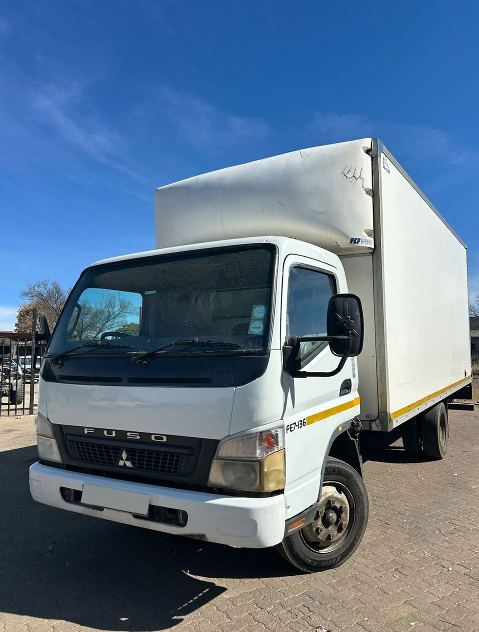 White used box truck