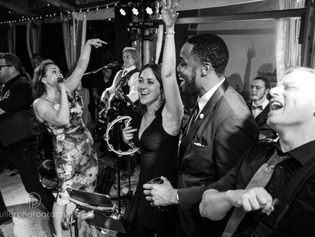 High energy wedding reception featuring Central City Orchestra