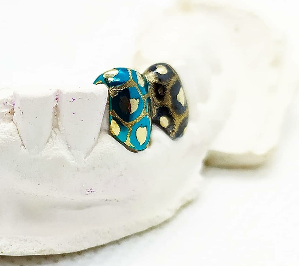 Miniature : Calmi Cuori Grillz Léopard ou Tigre, Doré ou Argenté