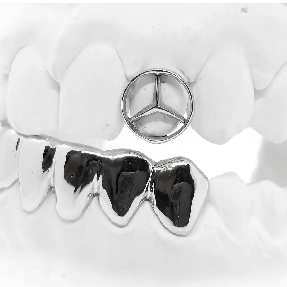 Miniature : Grillz Formes Simples et Lettres personnalisées au choix Argenté ou Doré