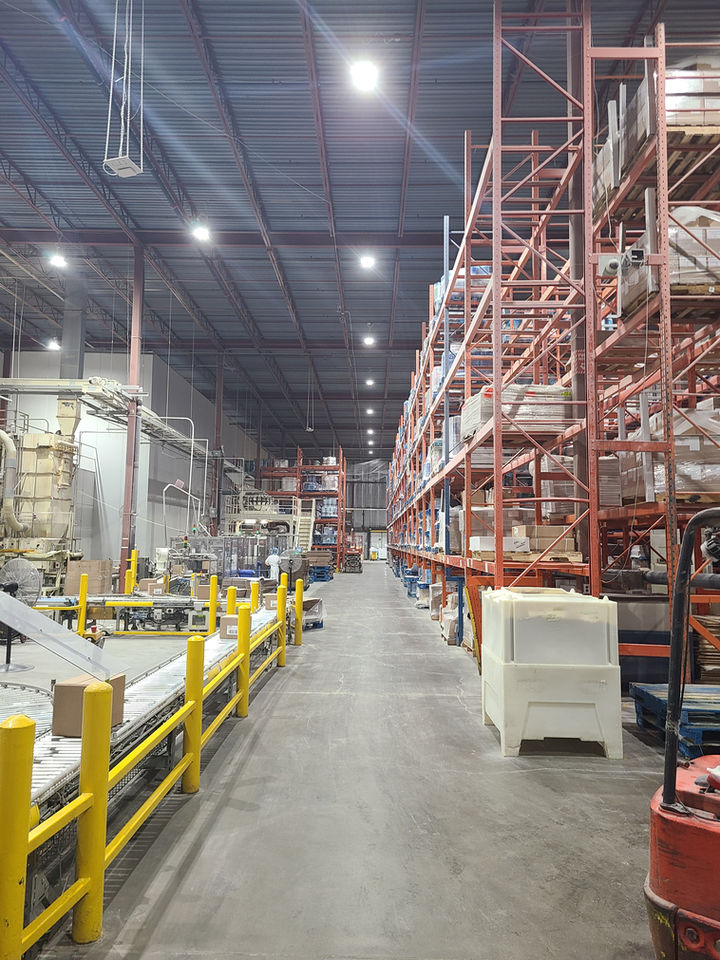 machinery, lights and racks