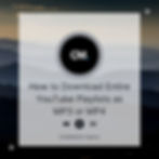 Circular logo with "CM." Text: "How to Download Entire YouTube Playlists as MP3 or MP4." CodeMasters Agency. Mountain background, dark colors.