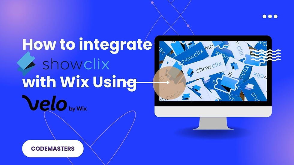 showclix integration with Wix using Velo - FEatured image