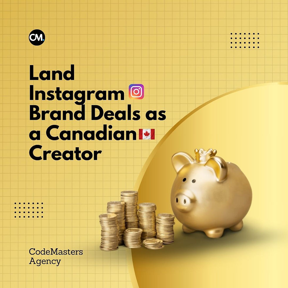 Ilustration Black and Gold Gradient Luxury Land Instagram Brand Deals as a Canadian Creator