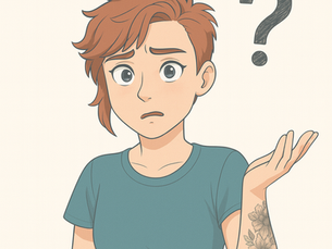 Illustration d'une femme qui se pose des questions sur son organisation