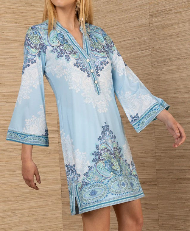 Thumbnail: Keyla Jersey Dress – Blue