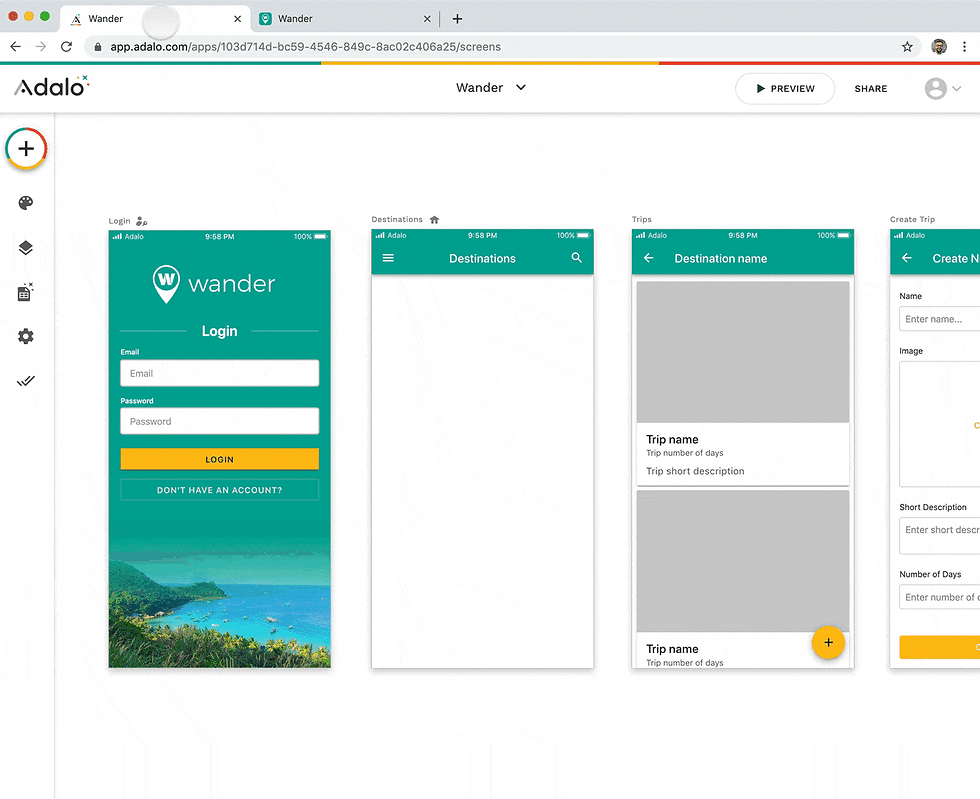 Làm App Mà Không Cần Code Với Adalo