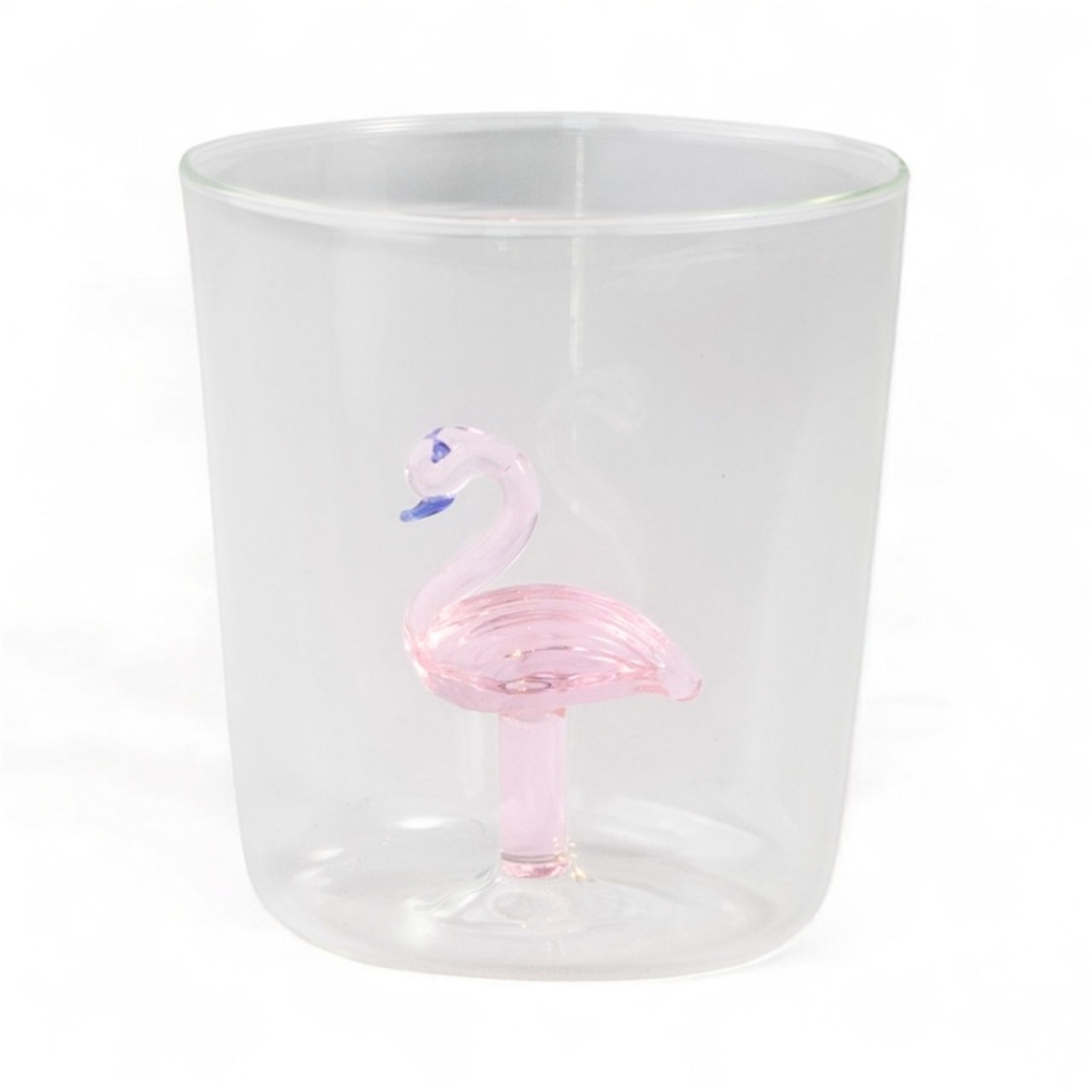 Whimsical Flamingo Tumbler Glass