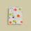 Thumbnail: Hand Painted Teatowel Lime and Orange