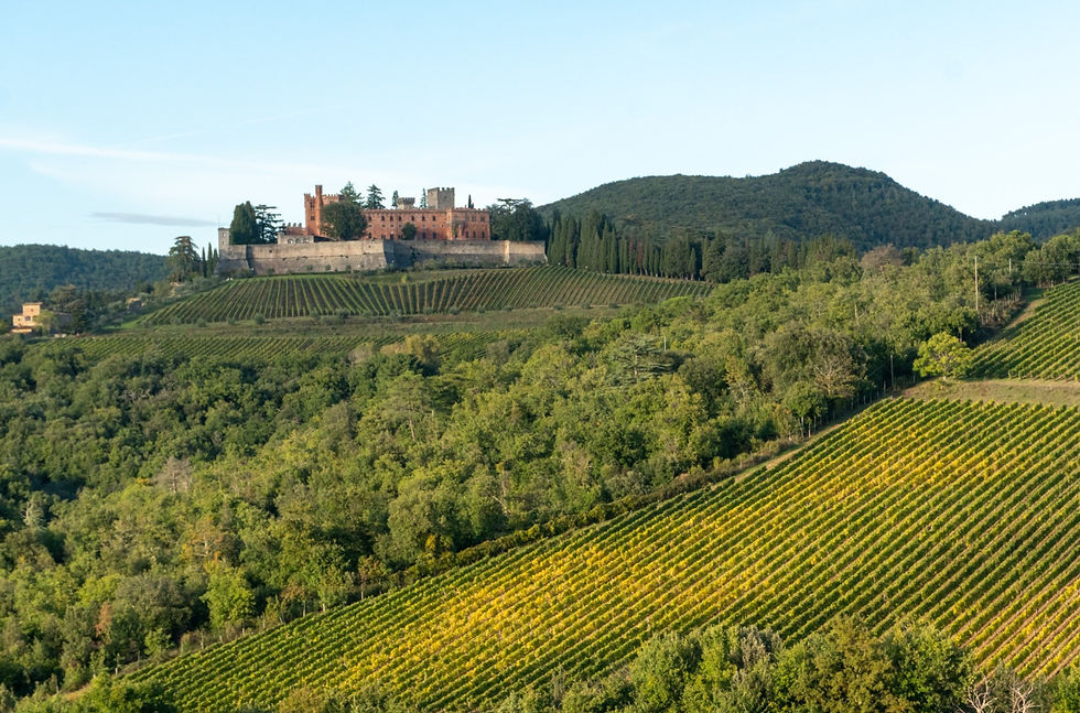 Castello di Brolio on the Eroica Trail in Tuscany