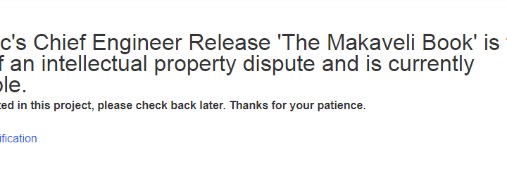 Statement On Tommy D's 'Makaveli Book'
Kickstarter & Unfair Business Practices