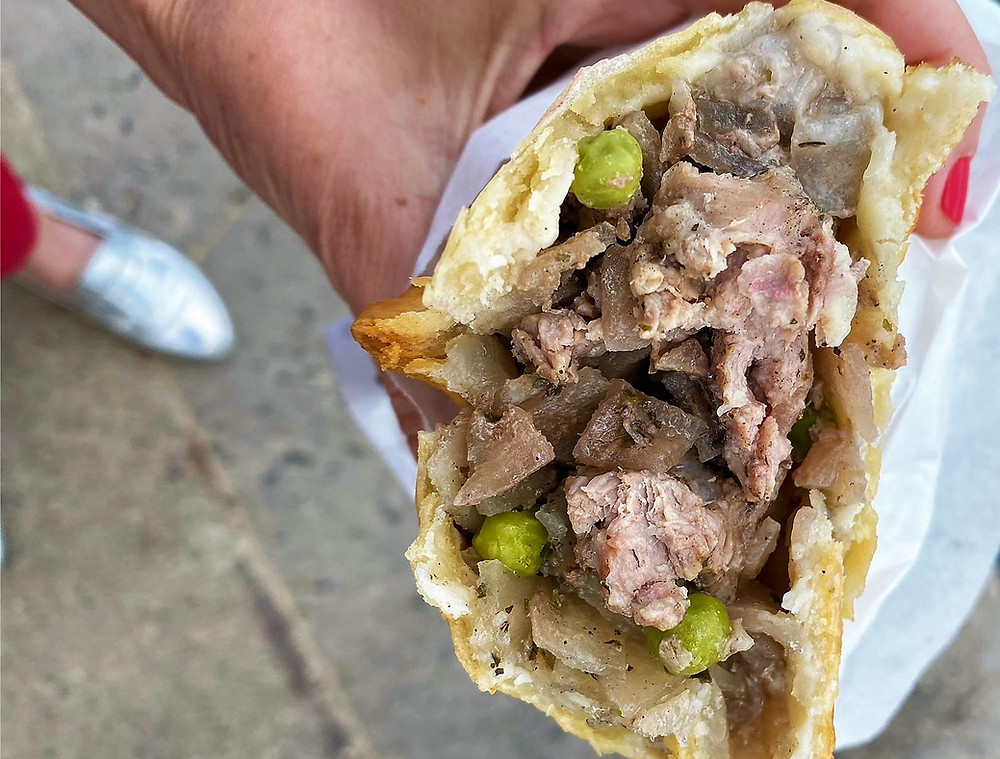 Cornish Pasty com carne de carneiro