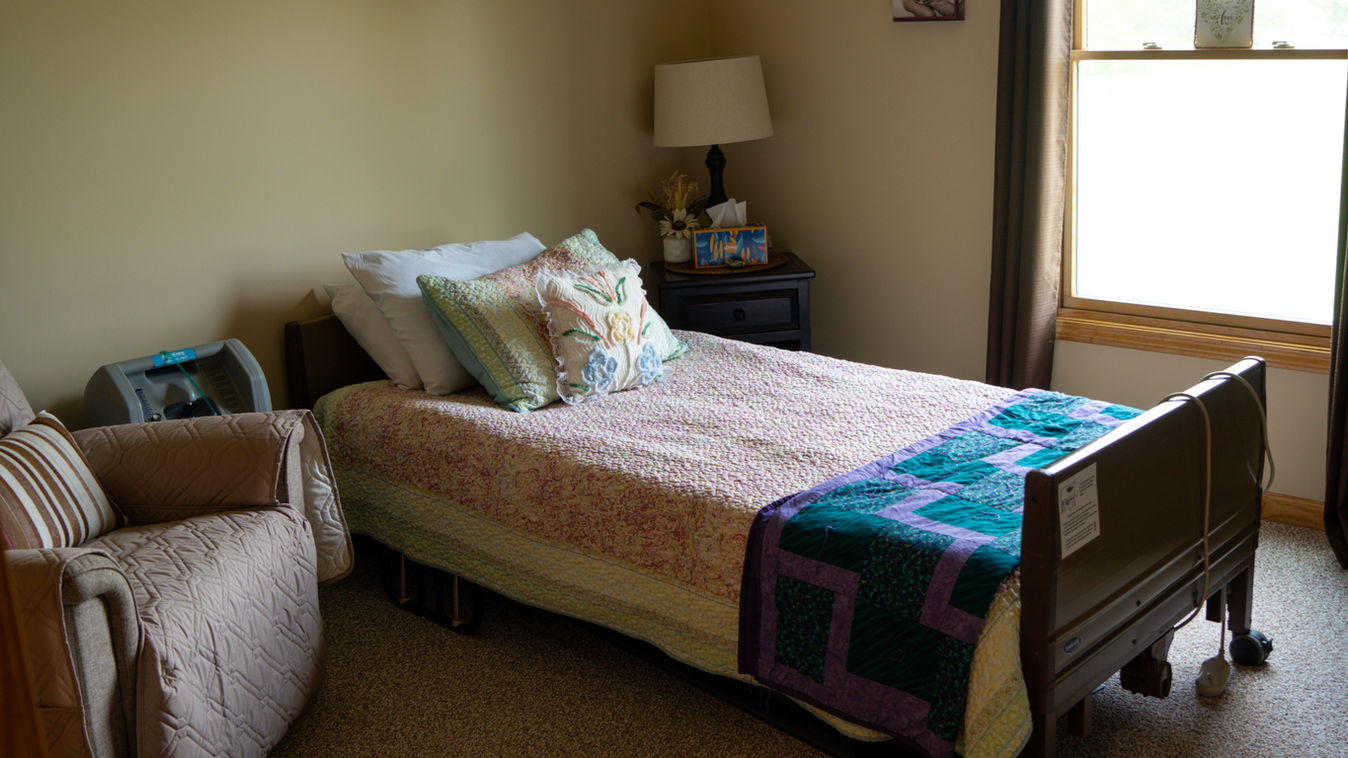 Private bedroom designed for comfort, independence, and everyday senior living.