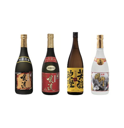 ㉗暖流30度/暖流古酒40度/芳醇浪漫 守禮35度/守禮25度沖縄闘牛ボトル