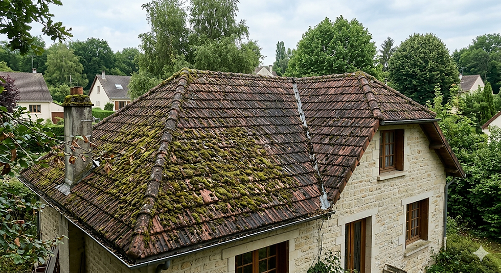 Démoussage de toiture : pourquoi un entretien régulier vous évite une rénovation complète (et comment le faire en toute sécurité)