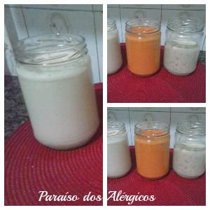 Requeijão sem leite e seus sabores. sem leite,sem ovo,sem glúten,sem soja.