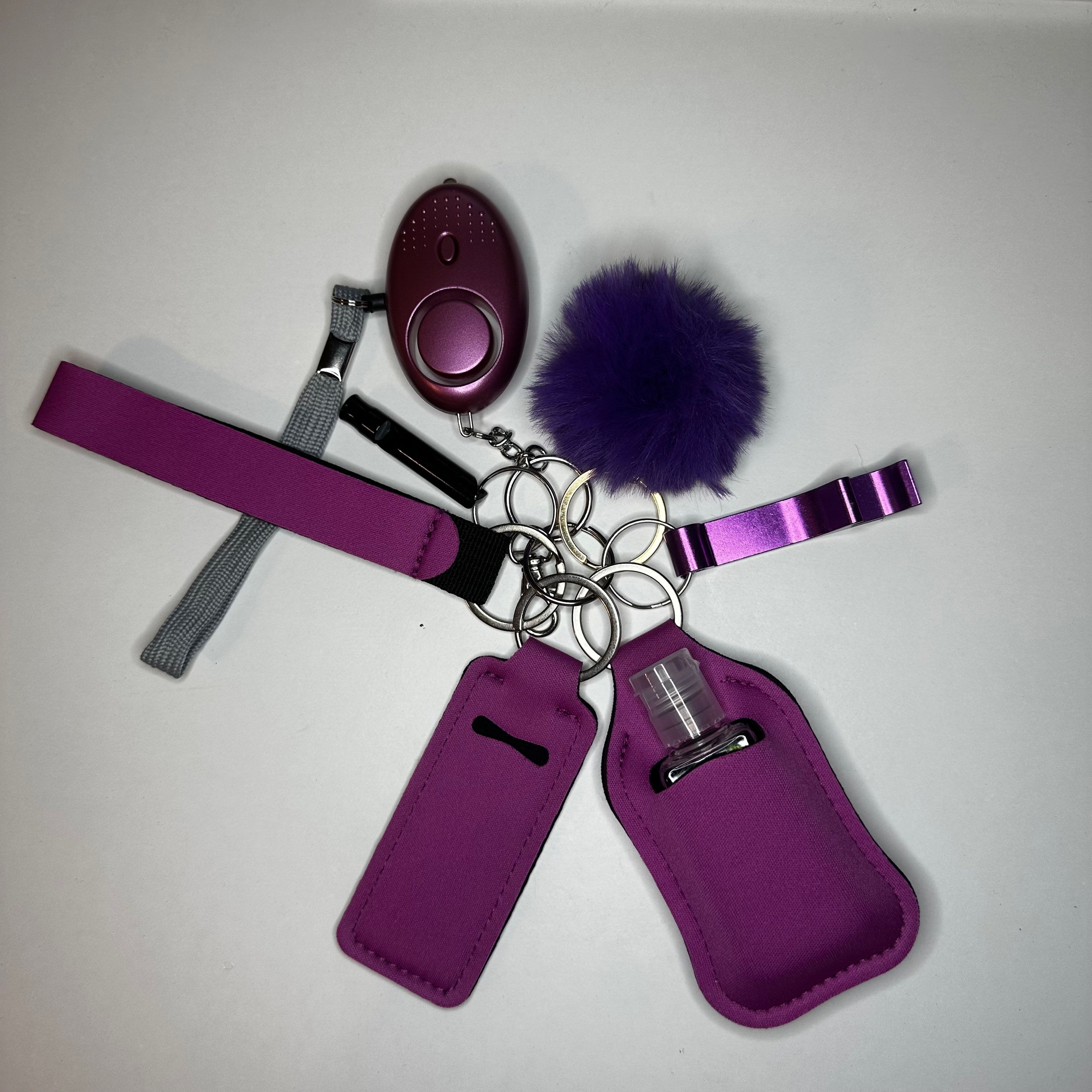Dark purple Self Defense Keychain