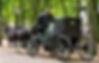 An original, horse-drawn, limousine.