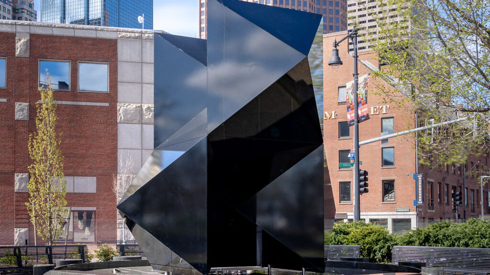 Abstract sculpture at the Armenian Heritage Park.