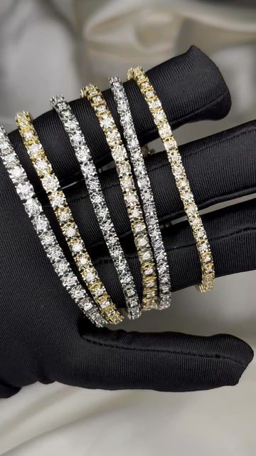 תמונה ממוזערת: טניס יהלומים - חיתוכי לייזר M