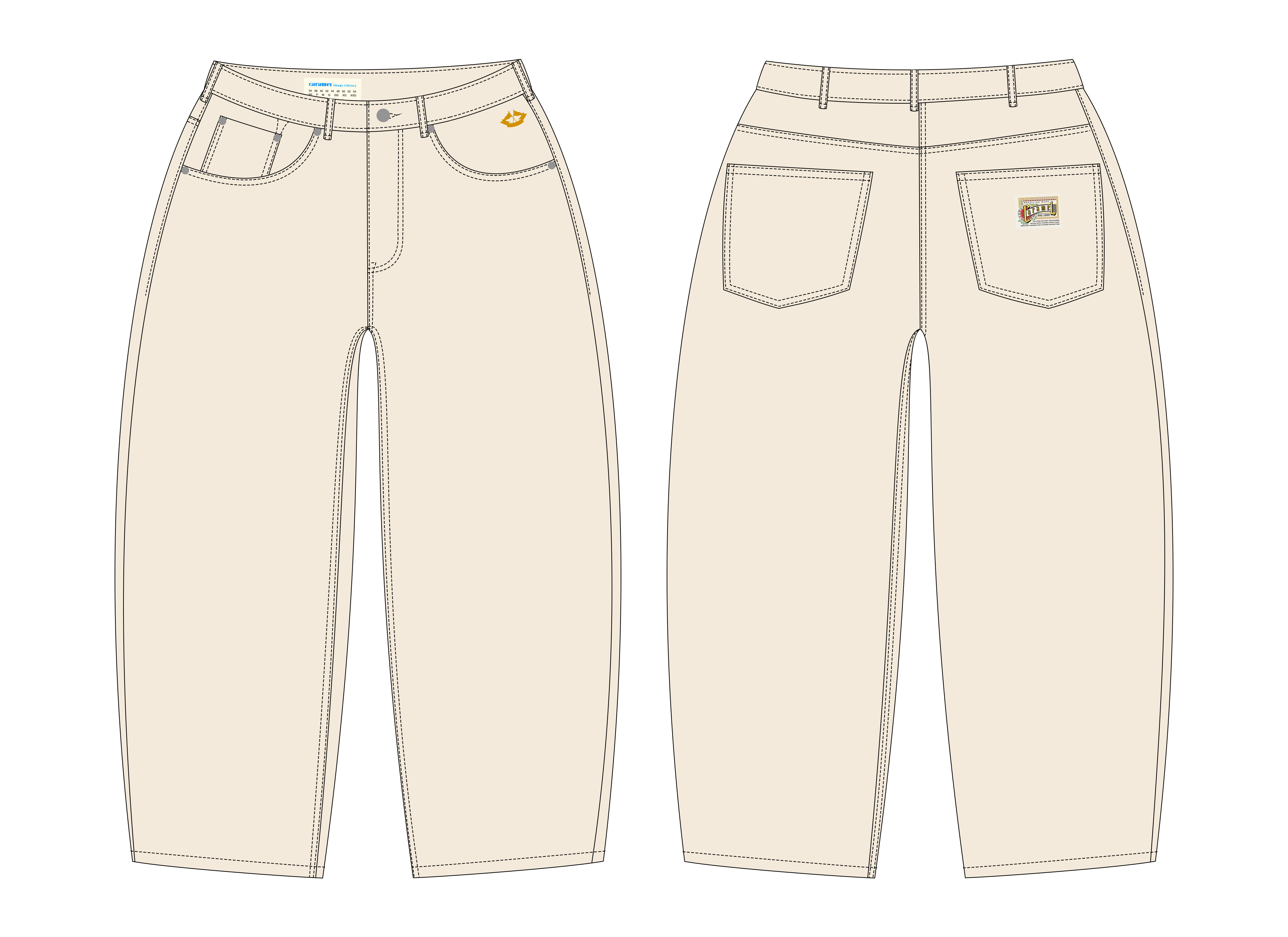 Calça Jeans Relaxed Fit - offwhite