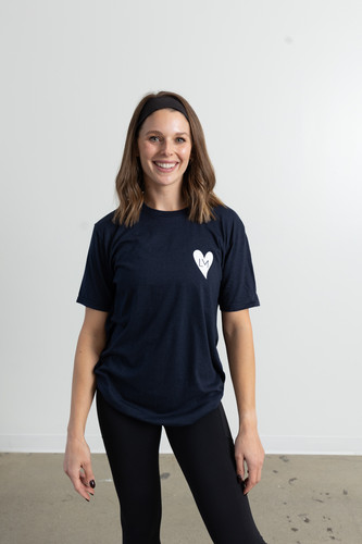 HSLM Heart Tee - Navy | Low Maintenance