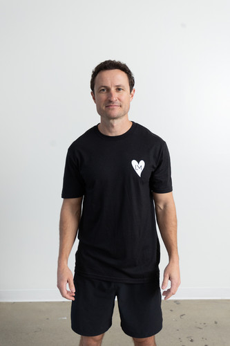 HSLM Heart Tee - Black | Low Maintenance