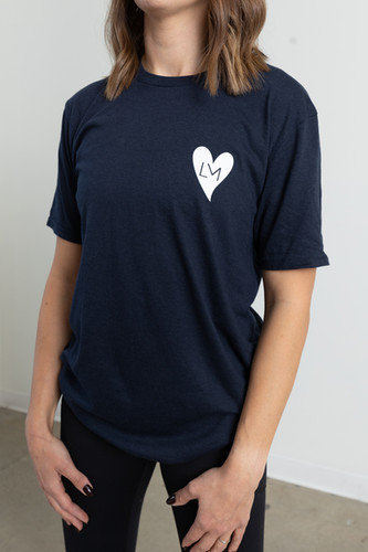HSLM Heart Tee - Navy | Low Maintenance