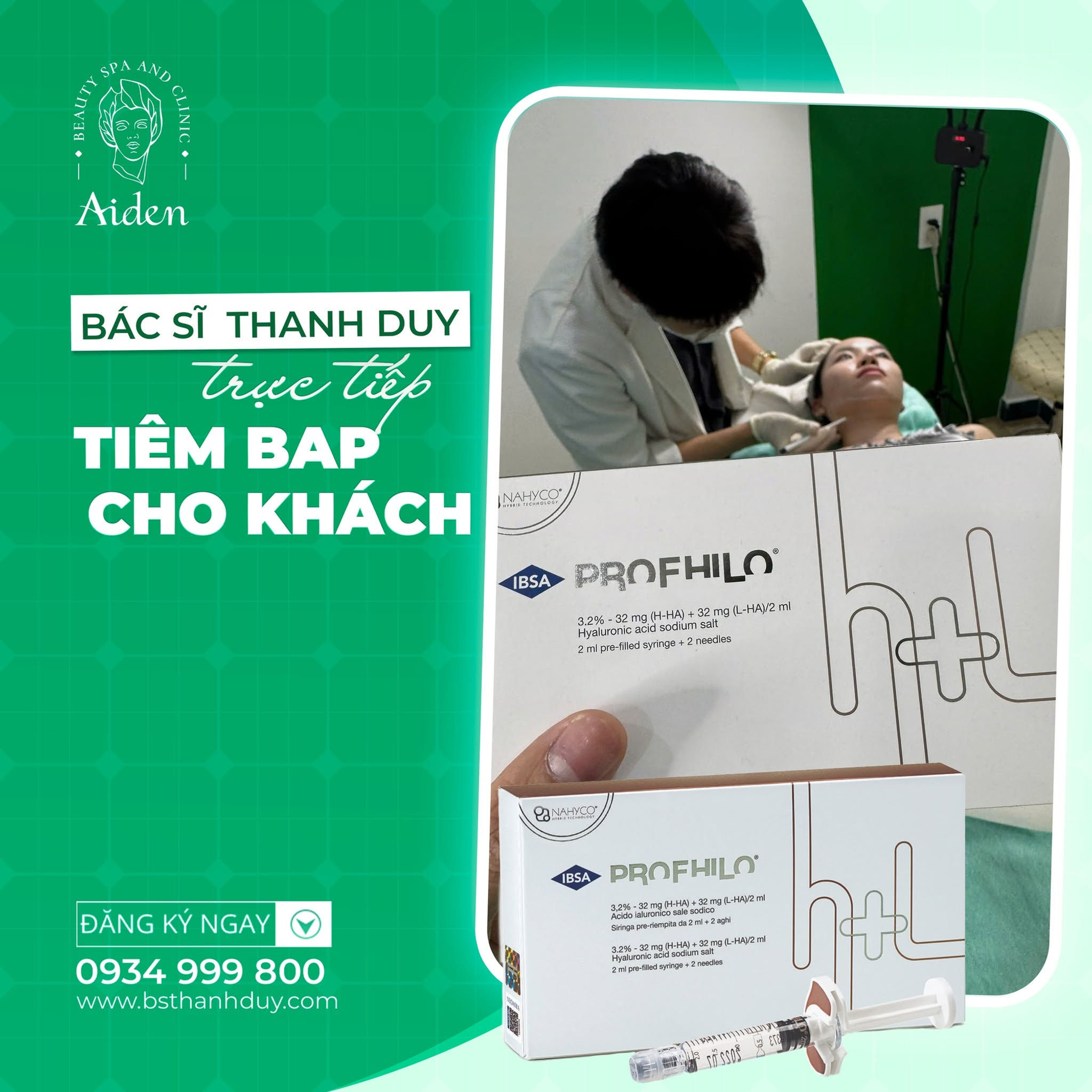 Profhilo cấp ẩm chuyên sâu, tăng sinh collagen