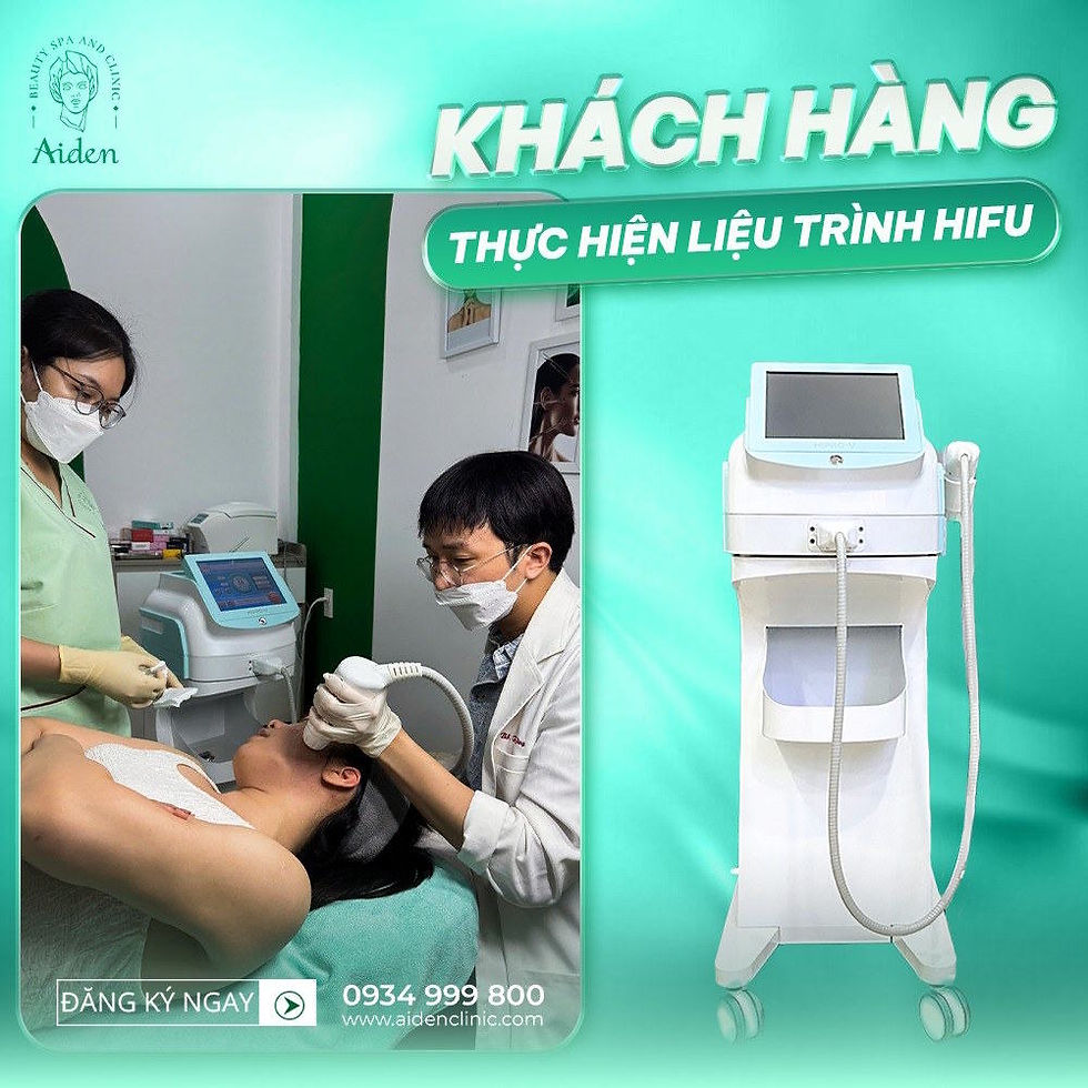 Khách hàng thực hiện công nghệ Hifu tại spa