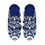 Miniatura: Tenis Infantil Decorado Estilo Talavera Azul Arte Mexicano Velcro