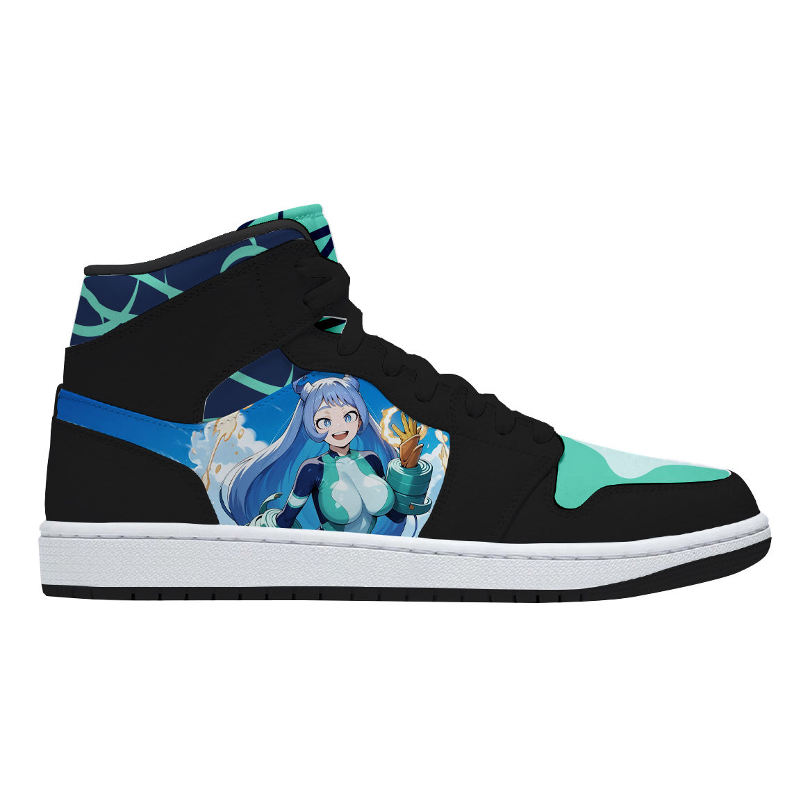 Tenis de Nejire Hado Negro My Hero Academia Bota Hight Top