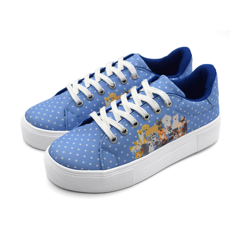 Miniatura: Tenis Azul Perros Perritos Dog Lover Dogs  Agujeta
